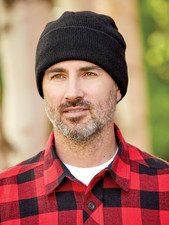 Vermont Country Store Wool/polyester Hat Beanie Cap Black Knit NWOT