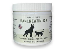 Pancreatin 10X - Pancreatic enzymes for Dogs and Cats Made in USA High