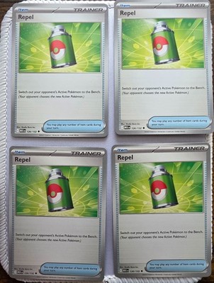 4x Repel 126/132 Me01: Mega Evolution Regular [FULL PLAYSET]
