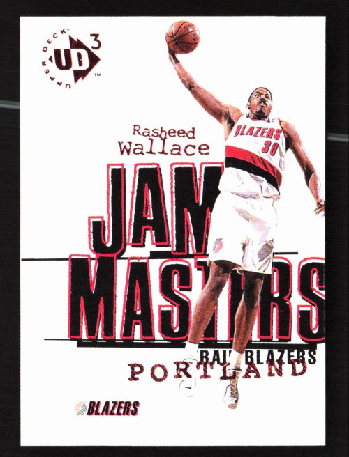 Rasheed Wallace 1997-98 Upper Deck UD3 Jam Masters #6  Portland NM+