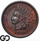 1900 Indian Head Cent Penny, Choice Unc++