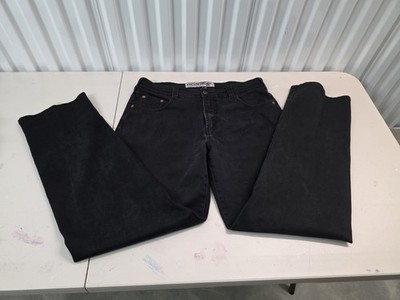PARASUCO JEANS Mens Size 36 x 33 Denim Pants. Black