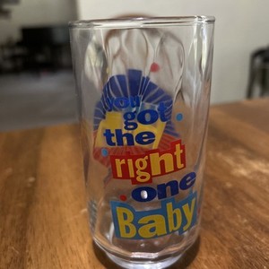 Vintage DIET PEPSI Glass - You Got The Right One Baby Uh Huh -