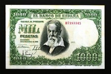 Spain - Joaquín Sorolla. 1000 Pesetas 1951. Madrid. Series B. EBC+/XF+. Rare