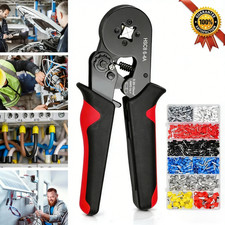 Ferrule Crimper Plier Tool Kit 1200PCS Wire Terminal Connector Set Crimping UK
