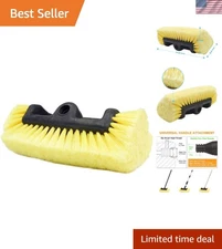 10-Inch Soft Bristle Car Wash Brush Head - Ideal for RV, Truck & Boat Cleaning