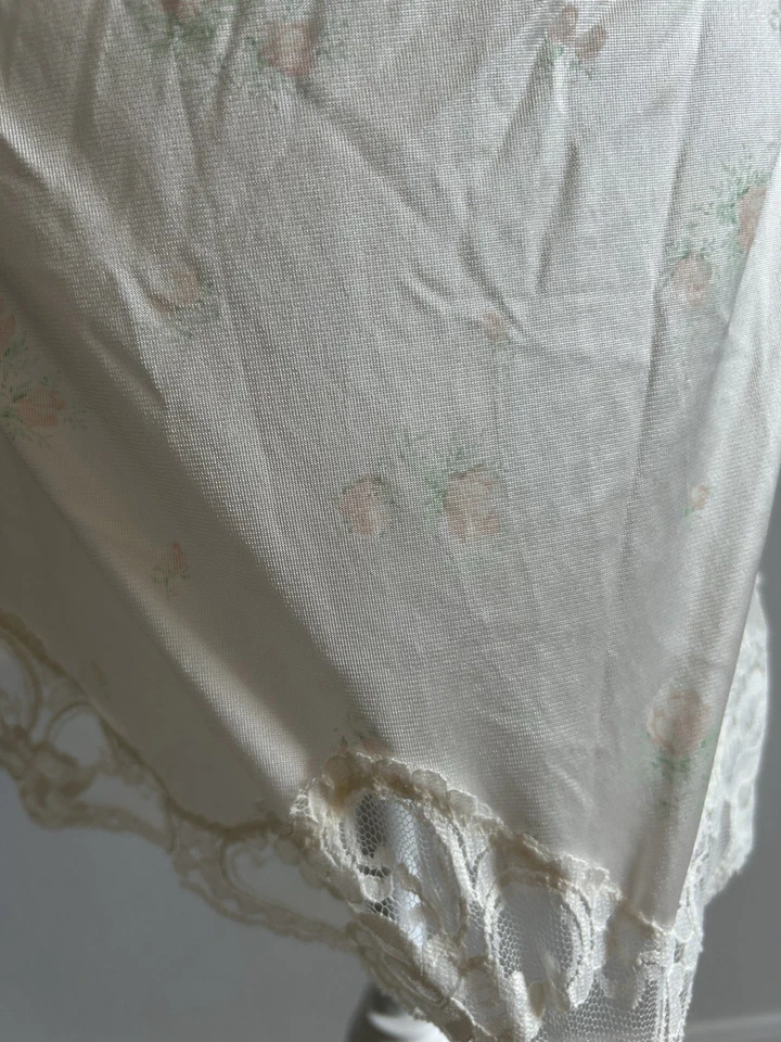 Falda De Colección Media Sin Mangas Boda Blanca Coqueta Grandmacore Encaje Delicado Fairycore Foto 4 de 4