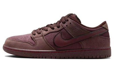 Nike SB Dunk Low 'City of Love' Burgundy Crush Sneakers FN0619-600 Mens Size