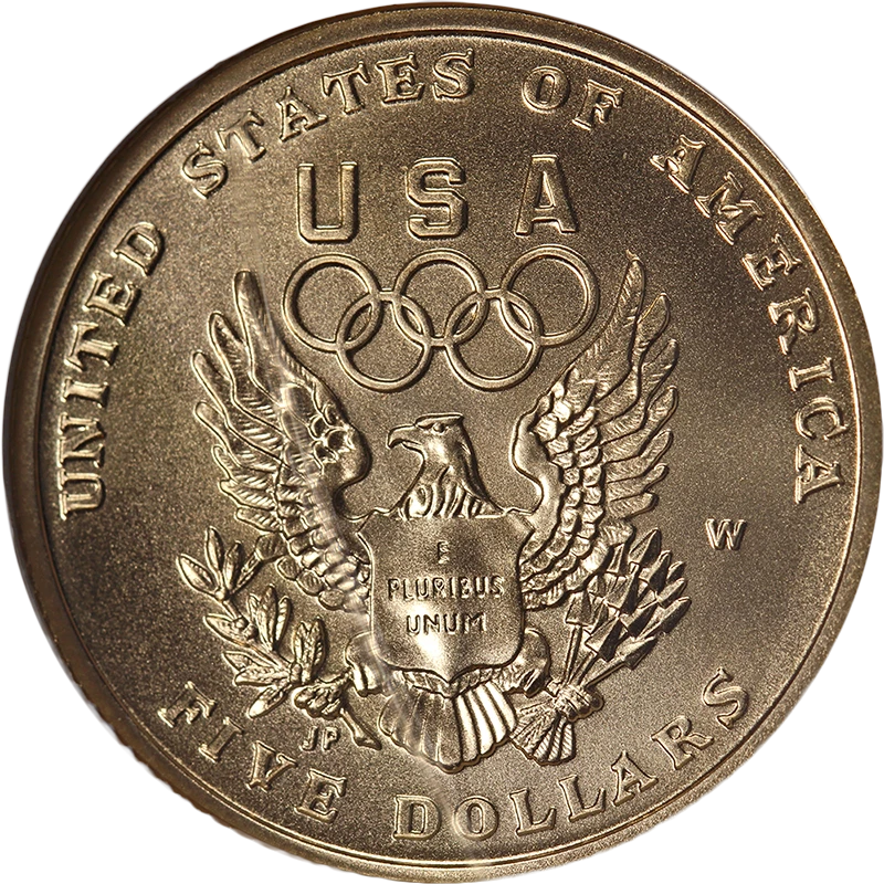 1992-W Olympics Commemorative Gold $5 NGC MS70 - STOCK - Image 2 of 4