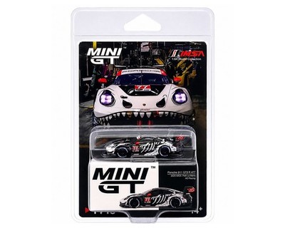 Mini GT 1:64 Porsche 911 GT3 R #77 AO Racing 2025 IMSA Petit Le Mans MGT01143