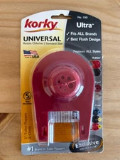 Korky 100 Rubber Red Universal Ultra Flapper & Chain, 2 in. USA, Unopened