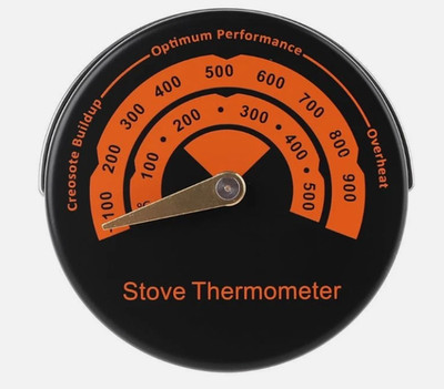 Stove Thermometer for Burner Top Fireplace Temperature Meter Accur