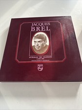 JACQUES BREL coffret 5 Disques 33 tours L'intégrale Chansons 1954-1962 Philips