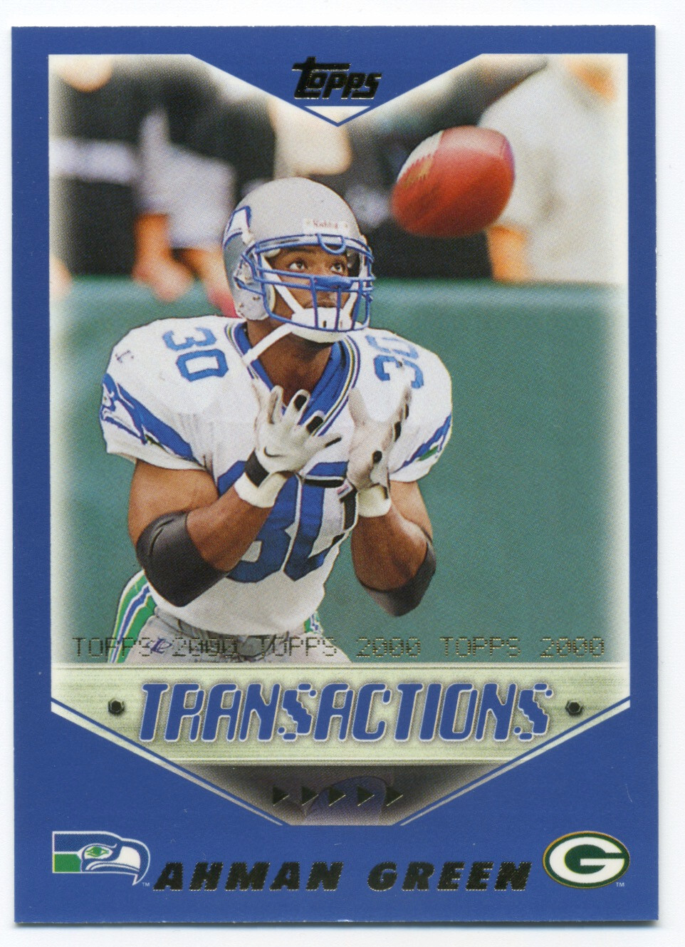 Topps Football Card 2000 #93 Ahman Green