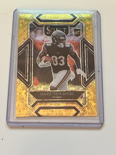 2021 Select Dazz Newsome Club Level GOLD Rookie RC /10-CHICAGO BEARS