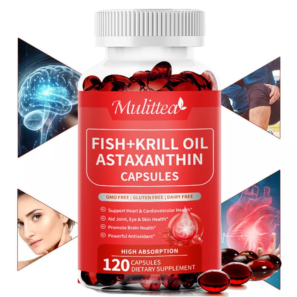 Astaxanthin 32mcg - Skin and Eye, Heart and Cardiovascular Health, Antioxidant