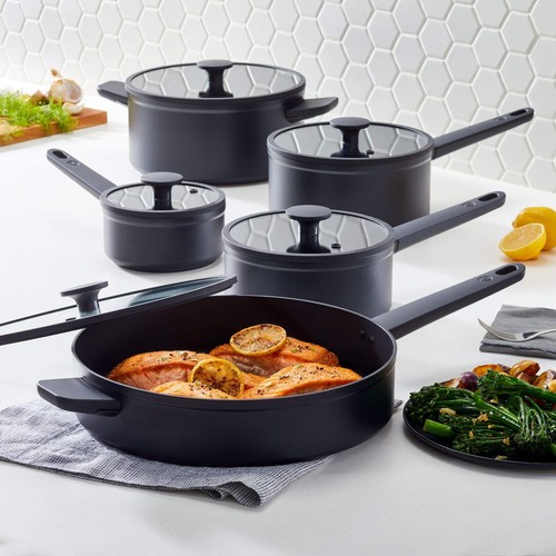 Vida by PADERNO 10-Piece Non-Stick Cookware Set, Black - Picture 6 of 8