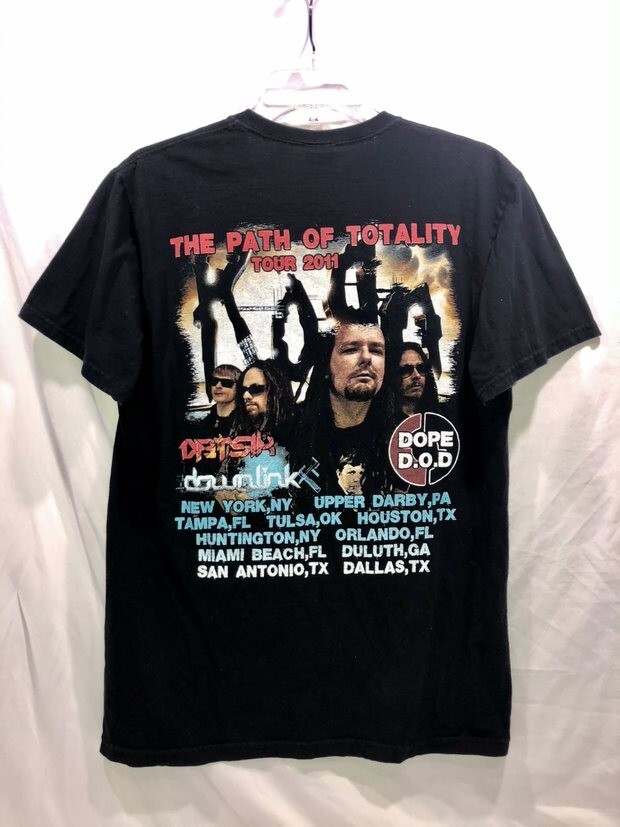 VINTAGE KORN 2011 PATH OF TOTALITY TOUR SHIRT BLACK SIZE M RARE