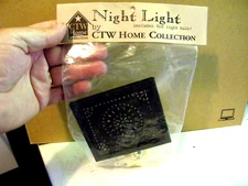 New CTW Home Collection Night Light Stamped Metal In Original Packaging.