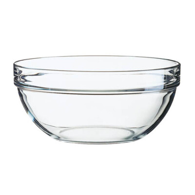 Arcoroc Stapelschale, transparent, H 10,5 cm, Ø 23 cm, 1 Stk. - Glasschale