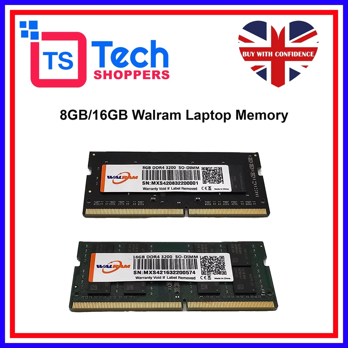 WALRAM DDR4 4GB 8GB 16GB 32GB 2666MHZ 3200MHZ PC4 Laptop RAM SODIMM Notebook Mem