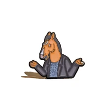 bojack horseman  unofficial pin badge rare