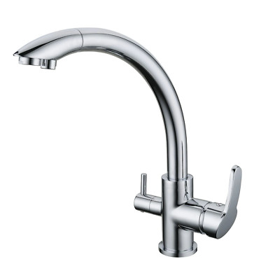 Hommix Vega Chrom 3-Wege Wasserhahn (Triflow Filterhahn)