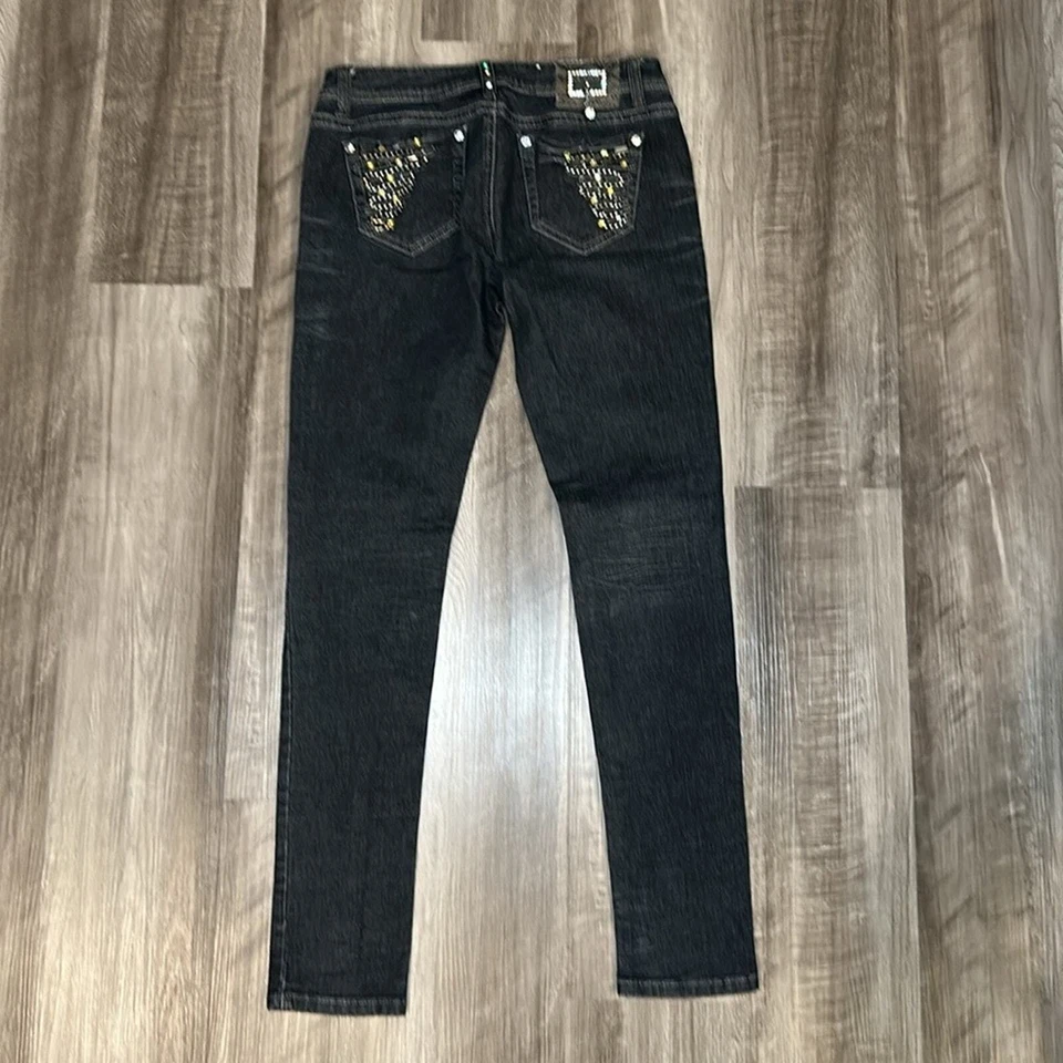 L.A. Idol Crystal Embellishment Skinny Jeans - 9 - Image 2 of 4