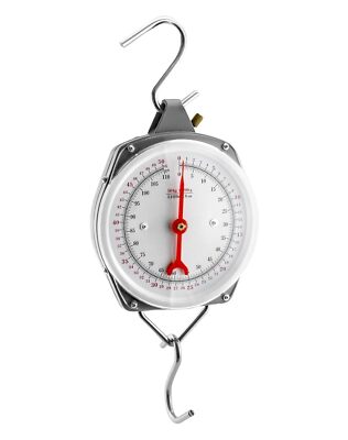QWORK Precision Hanging Scale 110lbs / 50kg Capacity Dual Unit Heavy Duty