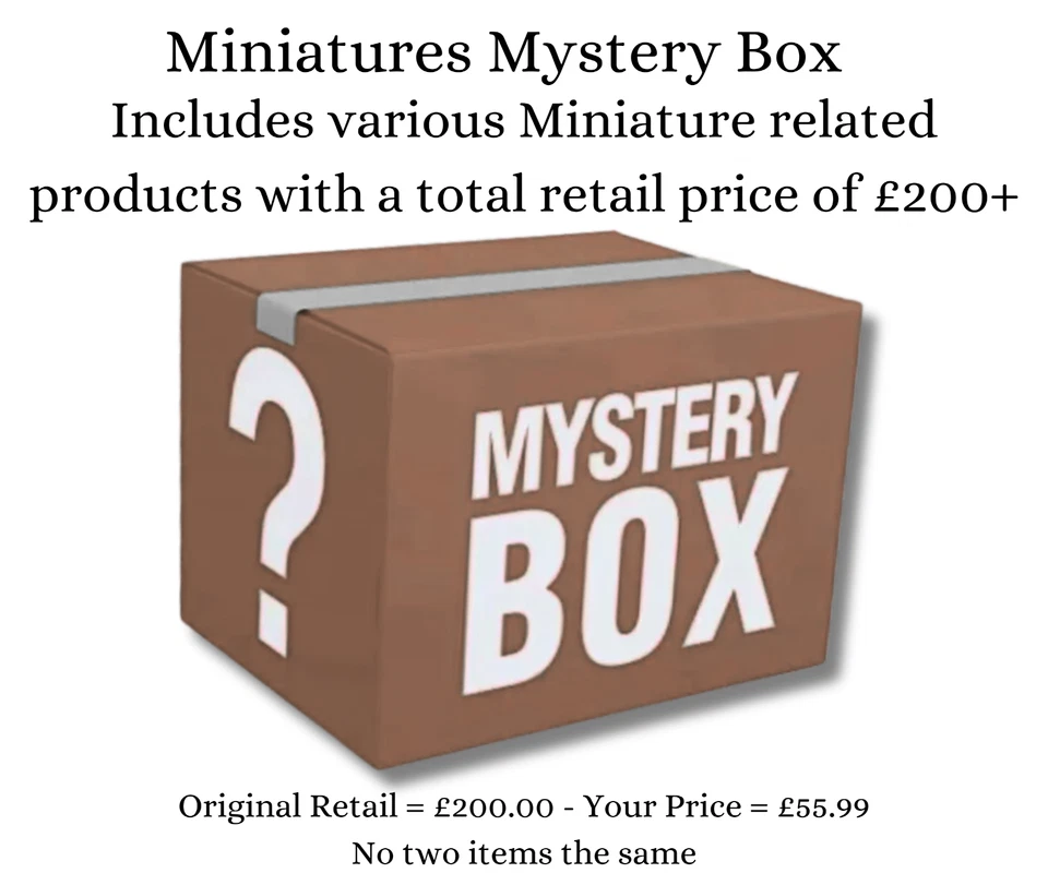GRINNING GARGOYLE Mystery Box of Paints & Miniatures Dungeons & Dragons D&D DND RPG - RRP £200+