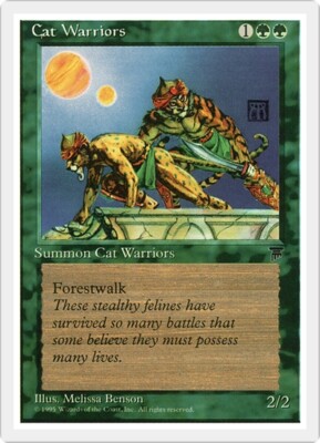 CAT WARRIORS x4 mtg NM Chronicles 4 Common
