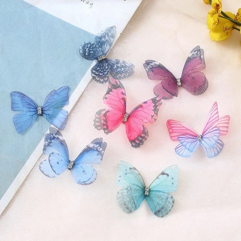 Pinzas para el pelo mariposa 10 piezas Foto 2 de 4