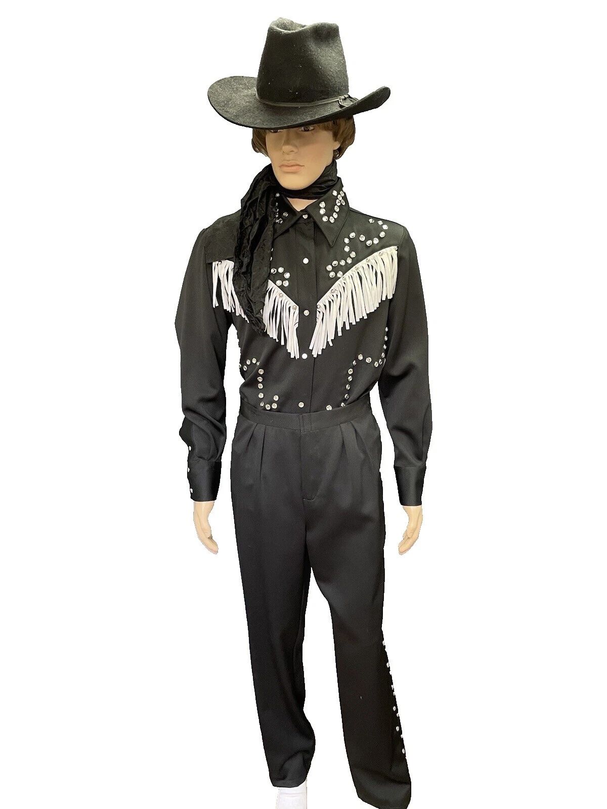 Traje Completo Negro Vaqueros y Viejo Oeste Disfraces