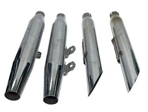 Screaming Eagle Motorcycle Harley Chrome Metal Exhaust End Pipes Segment Pieces