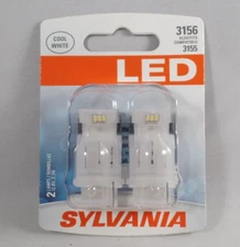 NEW Sylvania LED Light 3156 White 2 Bulbs Also fits 3155