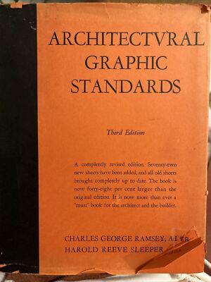 architectural graphics standards - third edition - Ramsey & sleeper - 1941