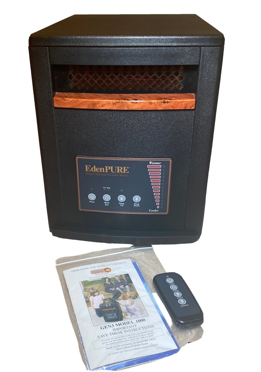 EdenPure Gen 3 Quartz Infrared Portable Heater with Remote hajj.gov.eg