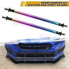 Pair of Neo Aluminum Bumper Lip Splitter Diffuser Strut Rod Tie Bars 7.87 inch