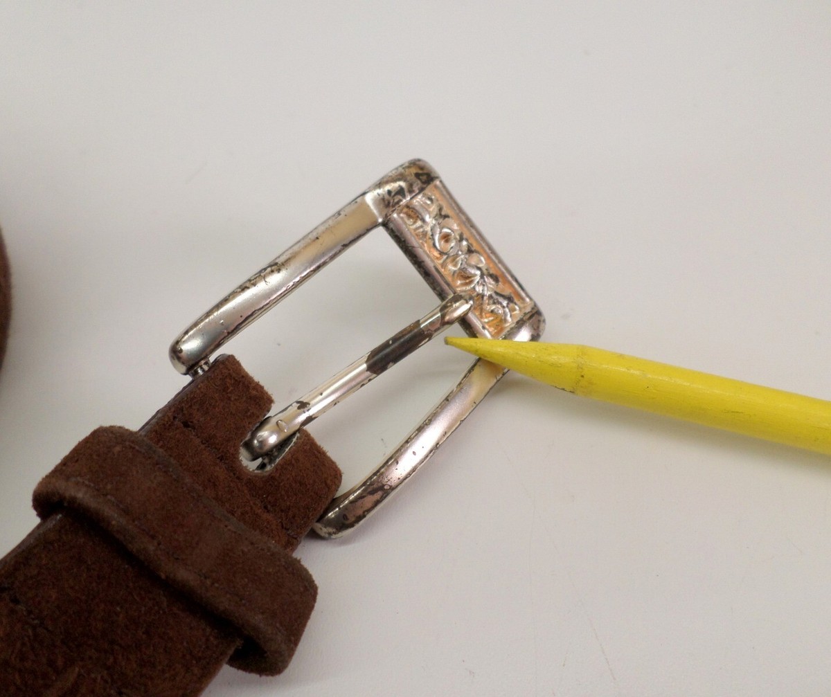 Express Suede Belt Large 32 Compagnie Internationale Leather 