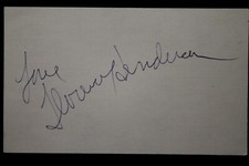 Florence Henderson (d.16) Actress Television Brady Bunch Autographed 3x5 Card