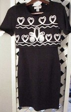 Petite Sophisticate dress black white trim sz Petite