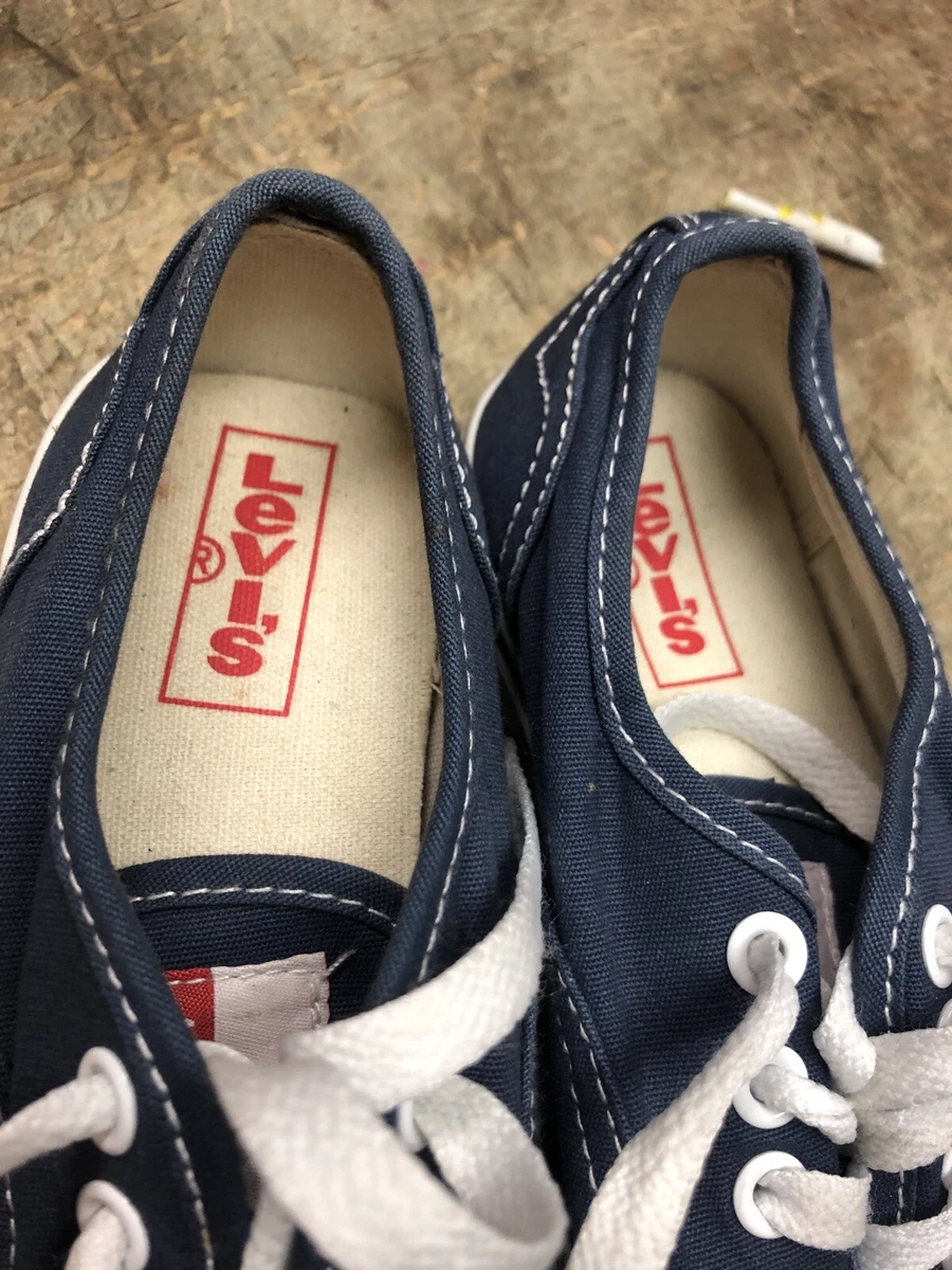 Blue Size 2.5 Sneakers Lace Up Canvas Shoes Contrast eBay