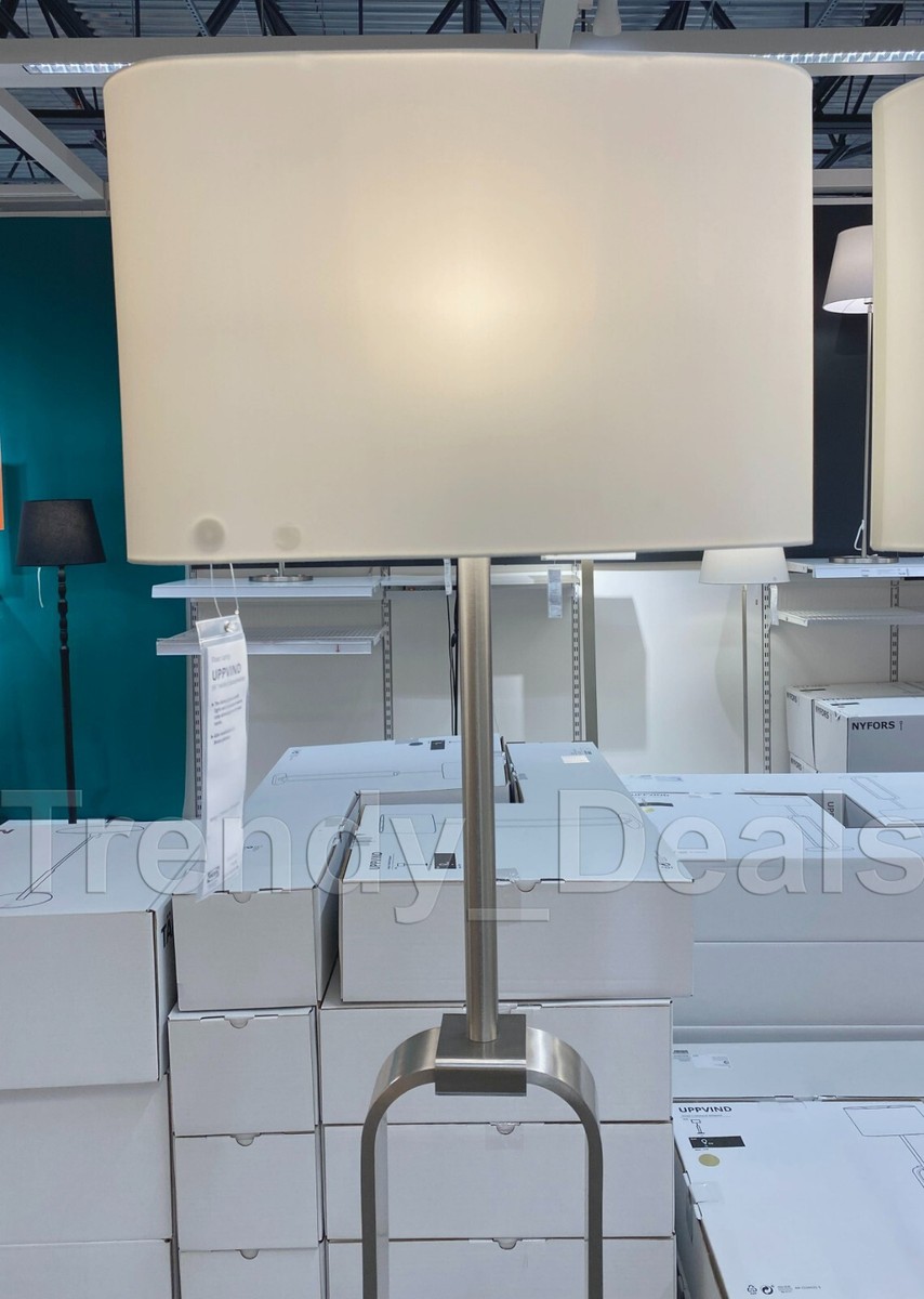 【美品】UPPVIND ウップヴィンド UPPVIND floor lamp, nickel plated/white, 59