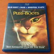 Puss in Boots blu-ray Antonio Banderas Guillermo Del Toro Salma Hayek