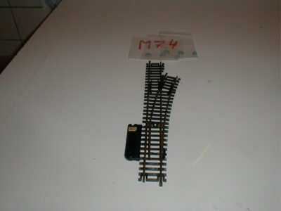 Modelleisenbahn HO ,Tyco Handweiche ,auf elektro umzurüsten, rechts, schlank(M74