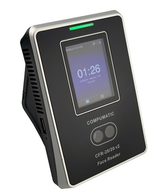 #ad Compumatic CFR 20 20 v2 TOUCHLESS Biometric Face Recognition Time Clock w WiFi $399.95