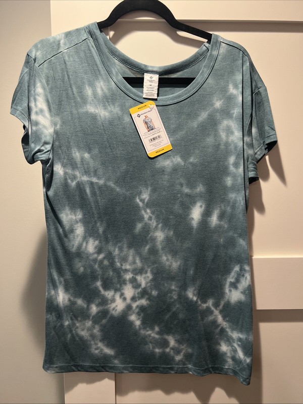 NWT Member’s Mark Women’s Luxe Tie Dye Top Teal M