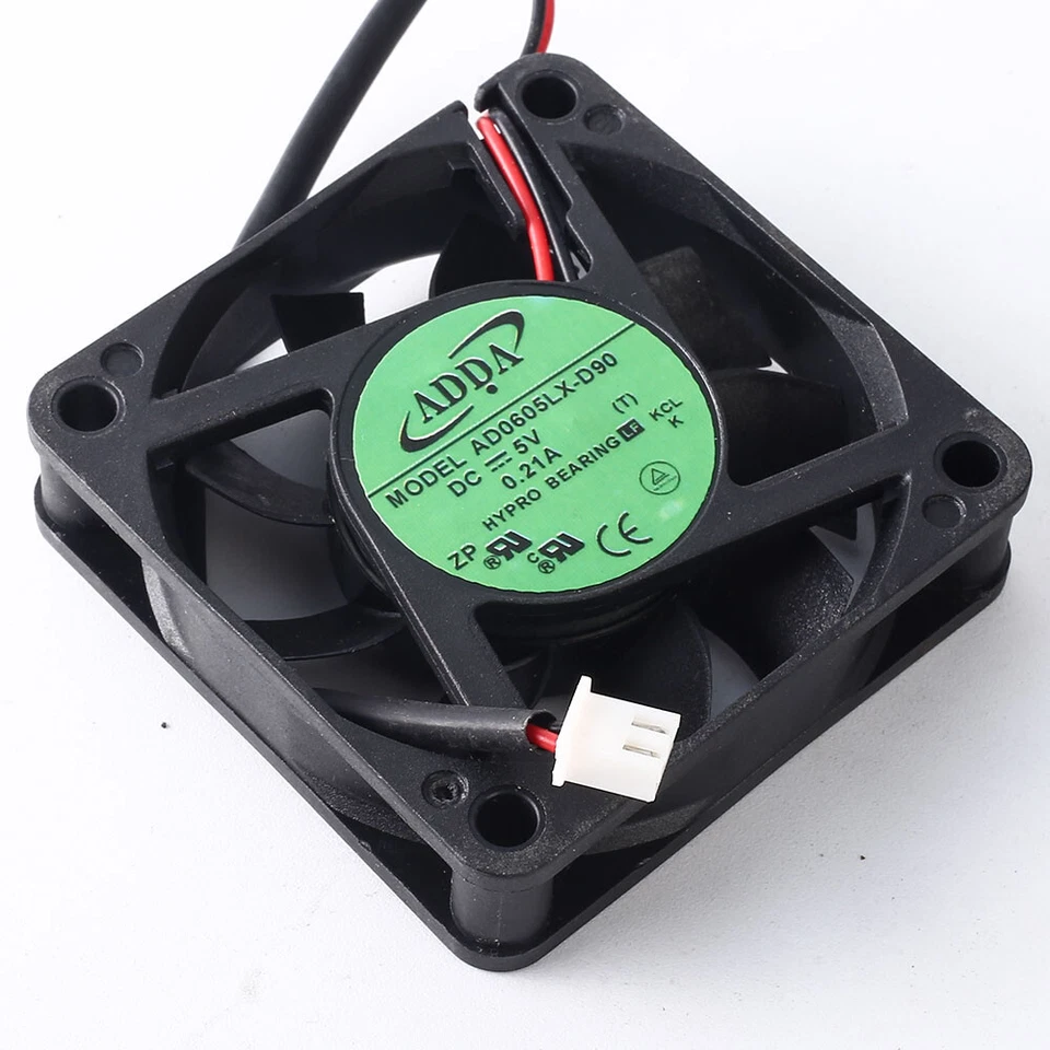 ADDA AD0605LX-D90 60*60*15mm 5 V 0.21A Server Square Cooling Fan - Image 2 of 4