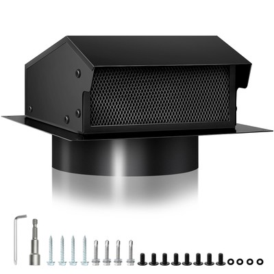 Roof Vent Cap 4 Inch Steel Roof Vent Cap Removable Roof Dryer Vent Cap for Ve...