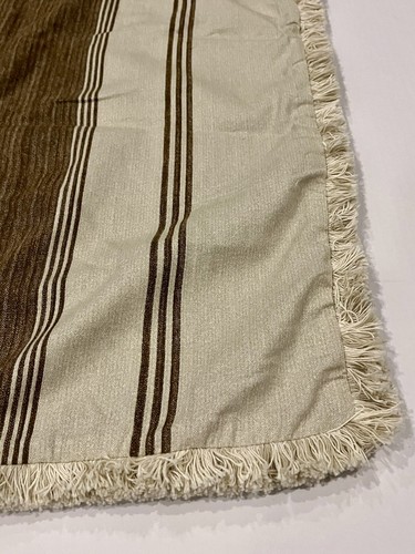 2 Tommy Bahama Home Beige Brown Stripe Fringed Euro Shams 26” Pair EUC - Picture 4 of 12